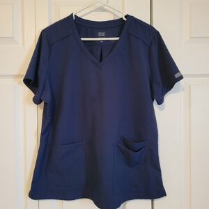 MED COUTURE Insight 3 pocket Scrub Top | XL | Navy